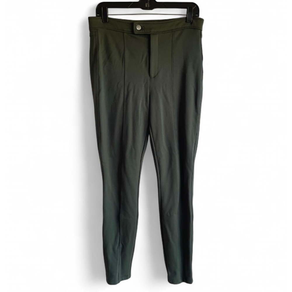 Gap Women's Olive Green Stretch Ponte Skinny Leg Pants Size 10